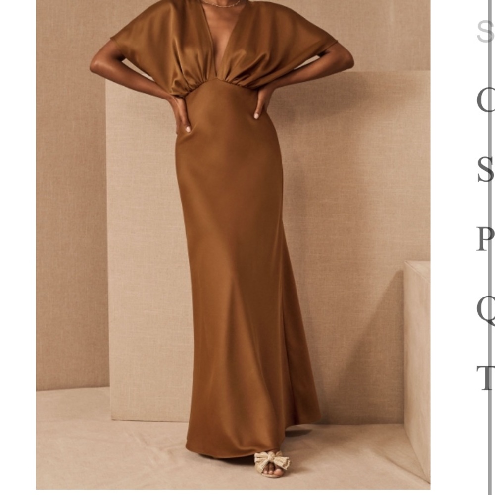 Leila Satin dress from BHLDN